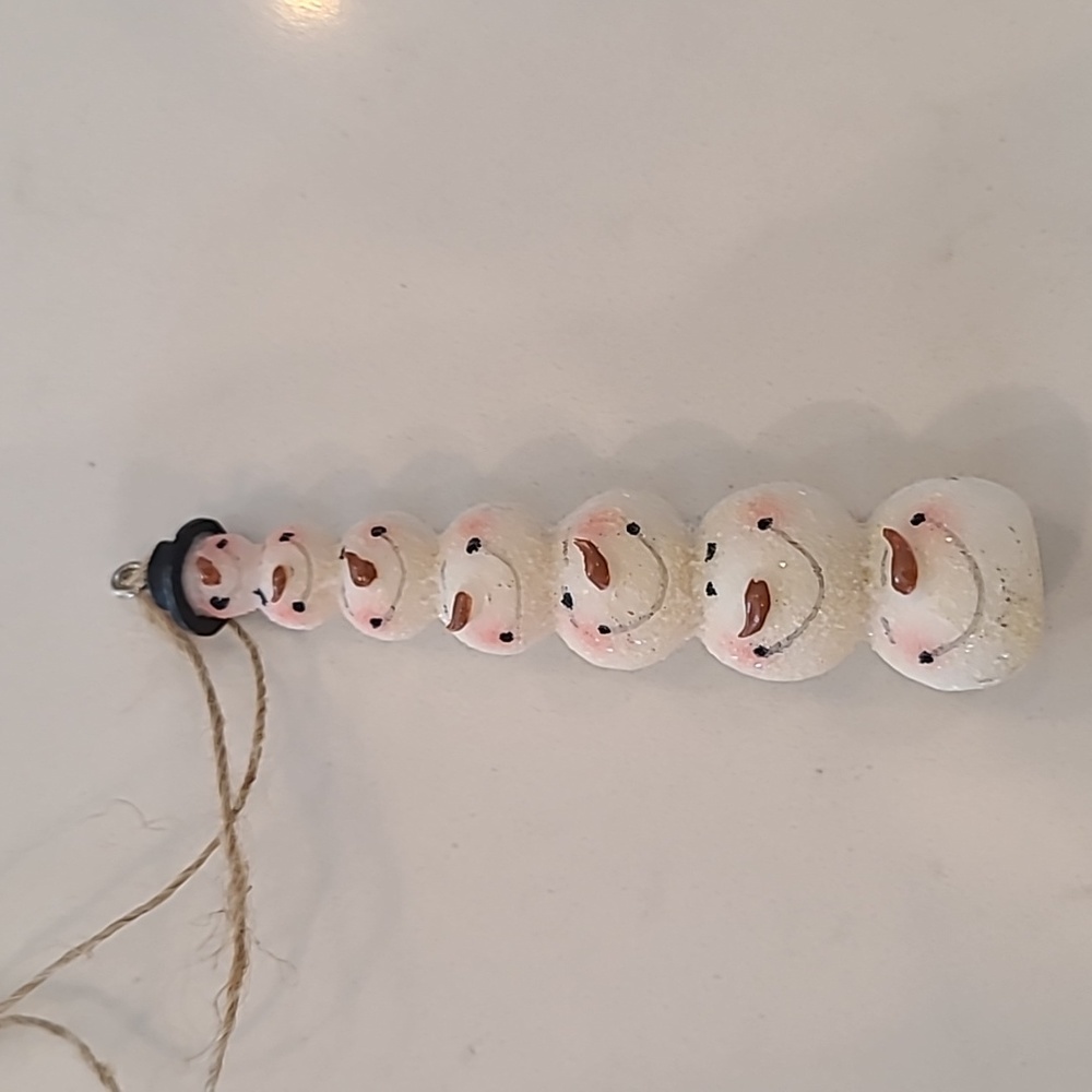 Ceramic Snowman Ornament
